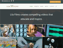 Tablet Screenshot of lilafilms.com